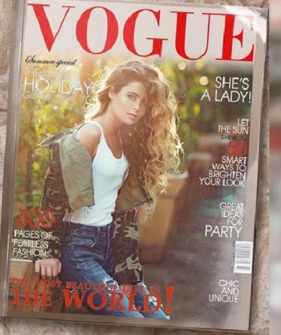 Ruby Lightfoot featuring in the Vogue magazine