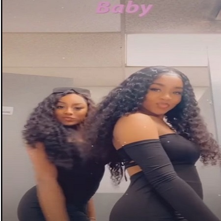Semaj Lesley shared photo with her childhood friend
