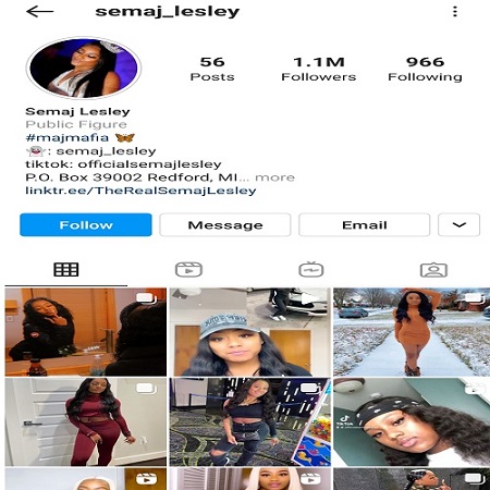 Semej Lesley's Instagram Account