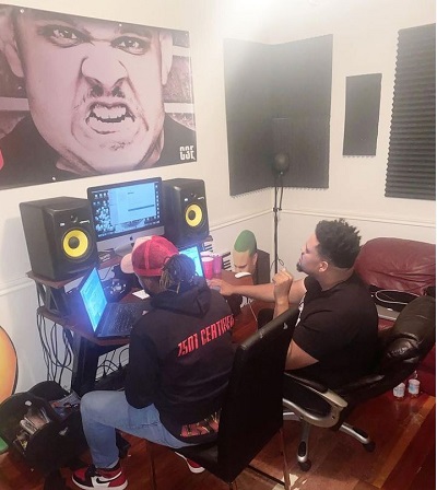 BeatKing while making music