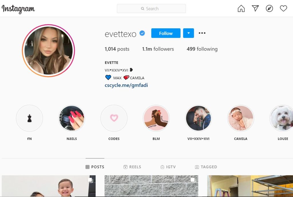 Blanca Garcia instagram account