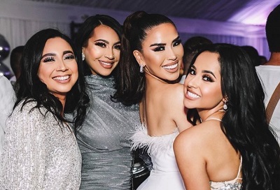 Blanca Garcia with her friends