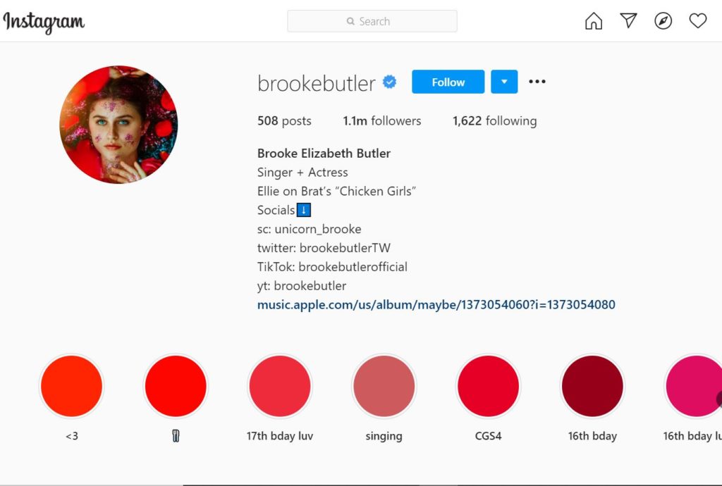 Brooke Butler Instagram account