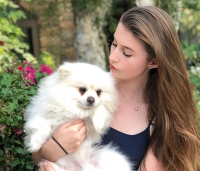 Brooke Butler with her pet
