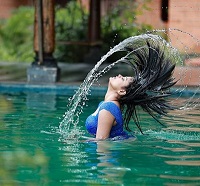 Dhanya Nath loves swimming