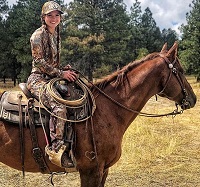 Hannah Barron loves horse riding