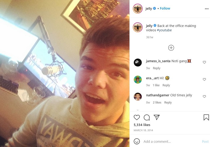 Jelle Van Vucht's debut Instagram picture