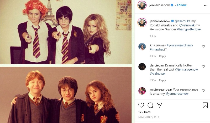 Jenna Rosenow Instagram debut post