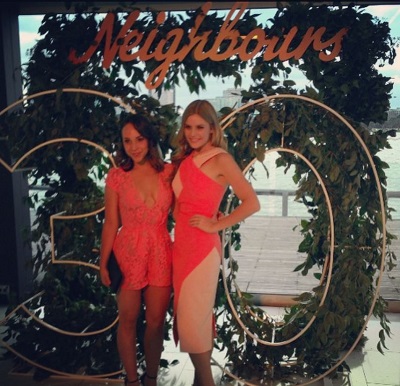 Jenna Rosenow while celebrating 30 years of Neighbour