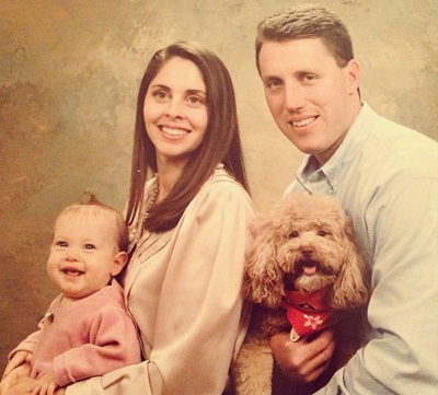 Jillian Mueller with her father and mother