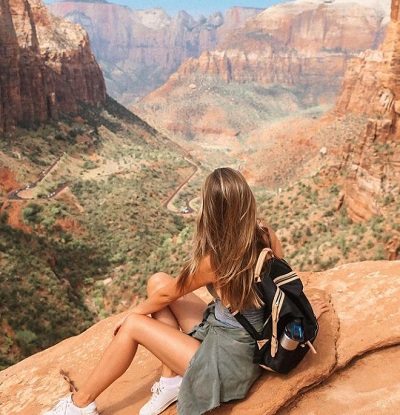 Marina Laswick in Zion National Park