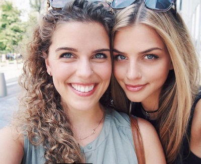 Marina Laswick with her sister Kelsey Laswick