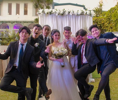 Ranz Kyle attented his friend's wedding