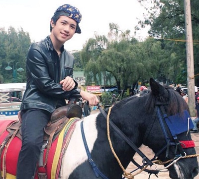 Ranz Kyle while horse riding