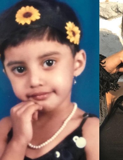 Somya Daundkar childhood picture