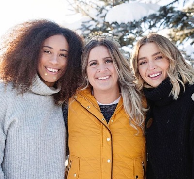 Allana Davison with her sister and mother Julie Davison