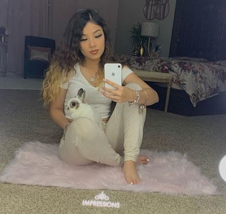 Lina Goldi owns a rabbit