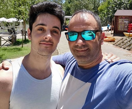 Lucia Bellido's dad Antonio Bellido Rebollar and brother
