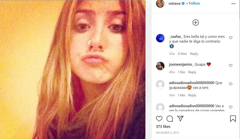 Rocio Flores Instagram debut post