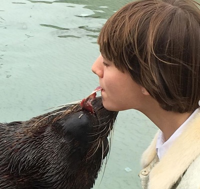 Sasha Frolova loves animals
