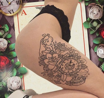 Sophia Mitchell biggest tattoo
