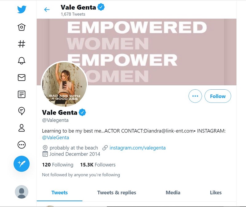 Vale Genta Twitter Account