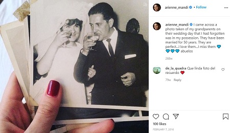 Arienne Mandi shared a pic from the marriage ceremony of her grandparents