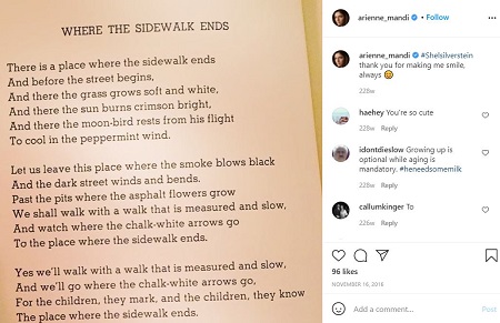 Arienne Mandi shares an exerpt of her favorite poem