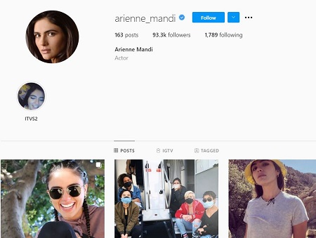 Arienne Mandi's Instagram Handle picture