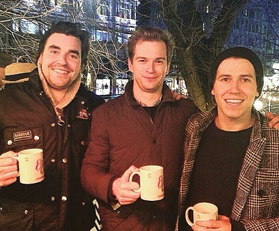 Chris Fulton with his friends