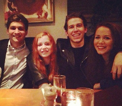 Chris Fulton with his siblings