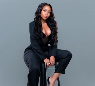 Cindy Mahlangu while photoshoot