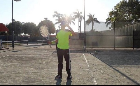Mario Selman loves to play tennis