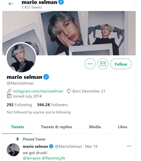 Mario Selman's Twitter handle
