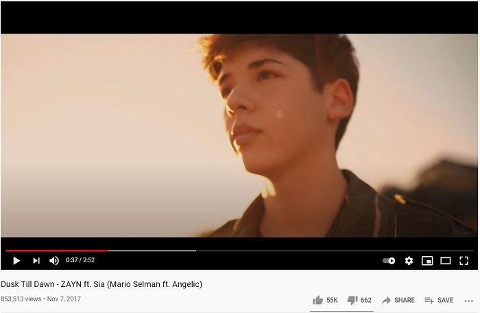 Mario Selman's first ever music video snapshot