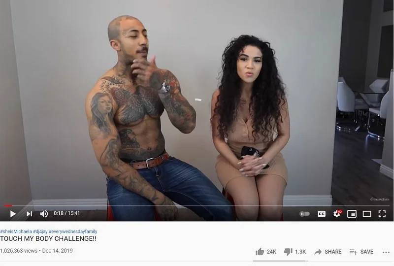 Michaela Mendez most watched Video to get 1 million views over her YouTube Channel
