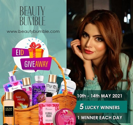 Aliya Hamidi conducted Giveaway for Beauty Bumble