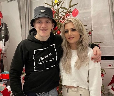 Campbell Hatton with his girlfriend Lauren Shevlin