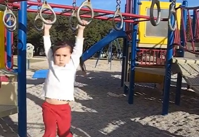 Haley Pham's 5 year old picture while playing in park