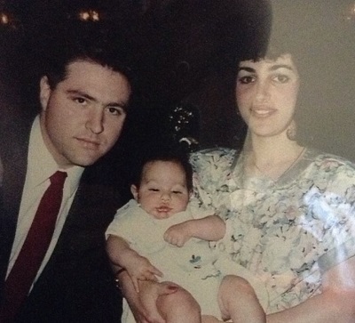 Paul DiGiovanni with his mother and father