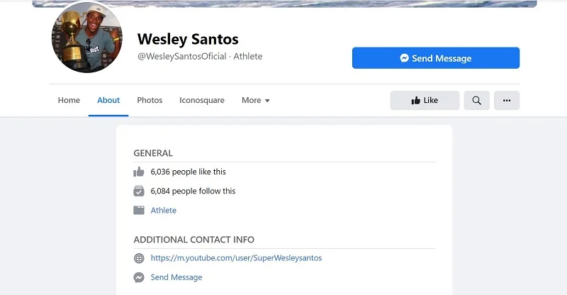 Wesley Santos Facebook account