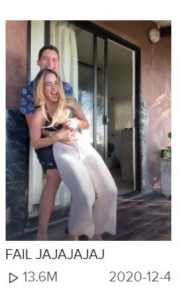 Nicolle Figueroa most popular TikTok video with her boyfriend