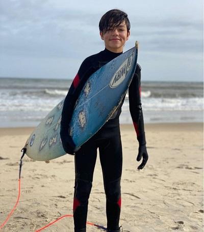 Malachi Barton likes to do surfing