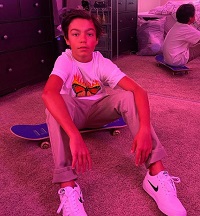 Malachi Barton loves to do skating