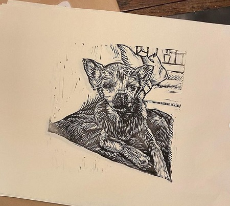 Shelby Flannery enjoys sketching