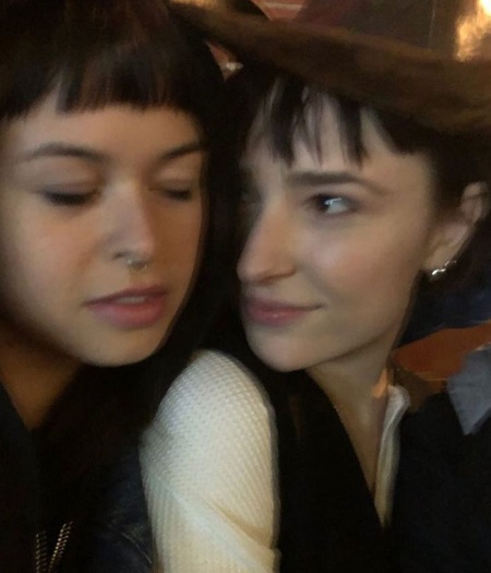 Shelby Flannery with her close friend Kelso