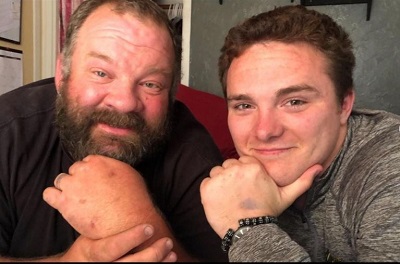 Tex Keith with his step father John Kelly