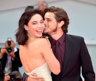 Andrea Arcangeli with his ex-girlfriend Matilda De Angelis