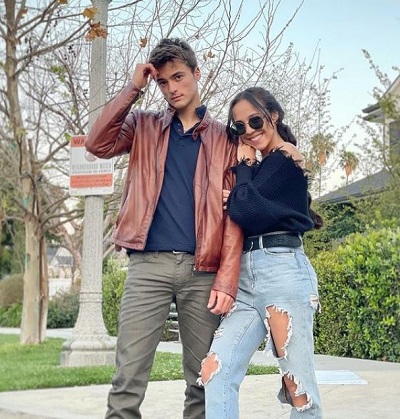 Leonardo Cecchi with his girlfriend Ayumi