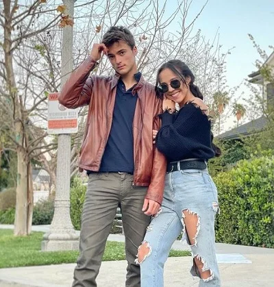Leonardo Cecchi with his girlfriend Ayumi
